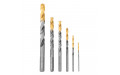 Набор сверл по металлу, 2-8мм, Р6М5К8-TiN, Golden Tip, 6 шт Denzel