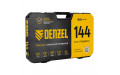 Набор инструментов, 1/2", 1/4", 3/8", CrV, S2, пластиковый кейс, 144 предмета Denzel