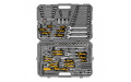 Набор инструментов, 1/2", 1/4", 3/8", CrV, S2, пластиковый кейс, 144 предмета Denzel