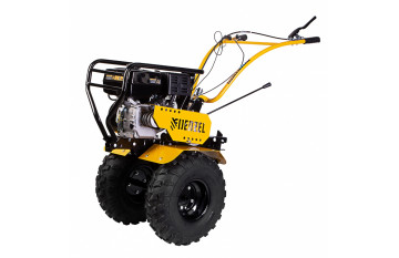 Мотоблок DPT-370-PRO, 7 л.с, ременное сцепление, ширина 90 см, глубина 35 см, фрез 3*4, ШОМ, передачи 4В/2Н Denzel