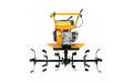 Мотоблок  DPT-270S, 7 л.с, ременное сцепление, ширина 85 см, глубина 35 см, фрез 3 х 4, ШОМ, передачи 2В/1Н, Denzel