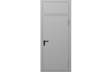 Дверь противопожарная одноствор. правая ДПМ-1-EI60 1000*2080мм с фрумугой 1000*320мм RAL7035 Дверь противопожарная одноствор. правая ДПМ-1-EI60 1000*2080мм с фрумугой 1000*320мм RAL7035