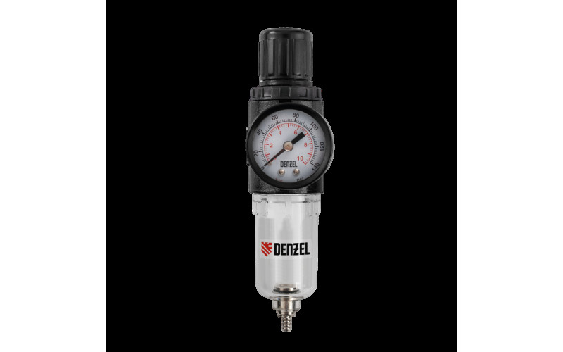 Фильтр-регулятор FR1500, 10 бар, 1500 л/мин, 1/4" Denzel