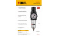 Фильтр-регулятор FR1500, 10 бар, 1500 л/мин, 1/4" Denzel