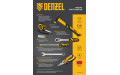Набор инструментов, 1/2", 1/4", CrV, S2, пластиковый кейс, 109 предметов Denzel