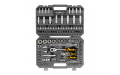 Набор инструментов, 1/2", 1/4", CrV, S2, пластиковый кейс, 109 предметов Denzel